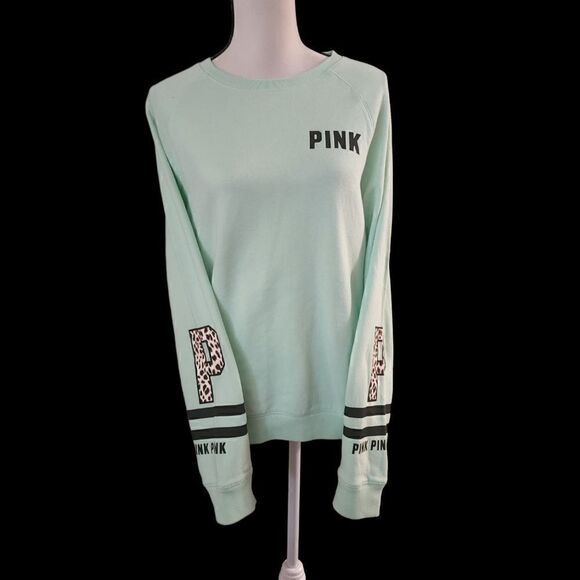 Victoria's Secret Pink leopard Print Crewneck Sweatshirt - Picture 1 of 7